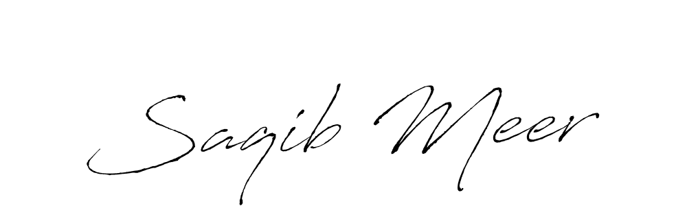 Use a signature maker to create a handwritten signature online. With this signature software, you can design (Antro_Vectra) your own signature for name Saqib Meer. Saqib Meer signature style 6 images and pictures png