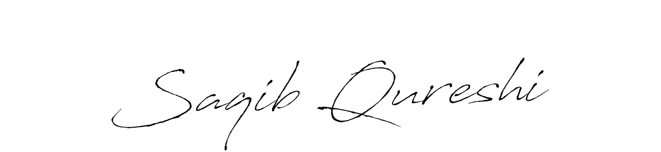 How to make Saqib Qureshi name signature. Use Antro_Vectra style for creating short signs online. This is the latest handwritten sign. Saqib Qureshi signature style 6 images and pictures png