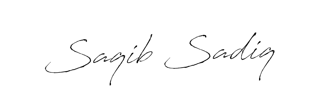 Design your own signature with our free online signature maker. With this signature software, you can create a handwritten (Antro_Vectra) signature for name Saqib Sadiq. Saqib Sadiq signature style 6 images and pictures png