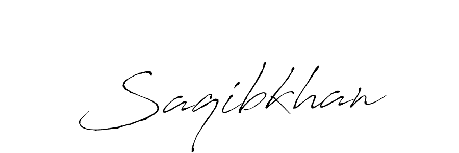 Design your own signature with our free online signature maker. With this signature software, you can create a handwritten (Antro_Vectra) signature for name Saqibkhan. Saqibkhan signature style 6 images and pictures png