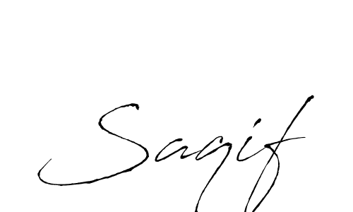 Design your own signature with our free online signature maker. With this signature software, you can create a handwritten (Antro_Vectra) signature for name Saqif. Saqif signature style 6 images and pictures png