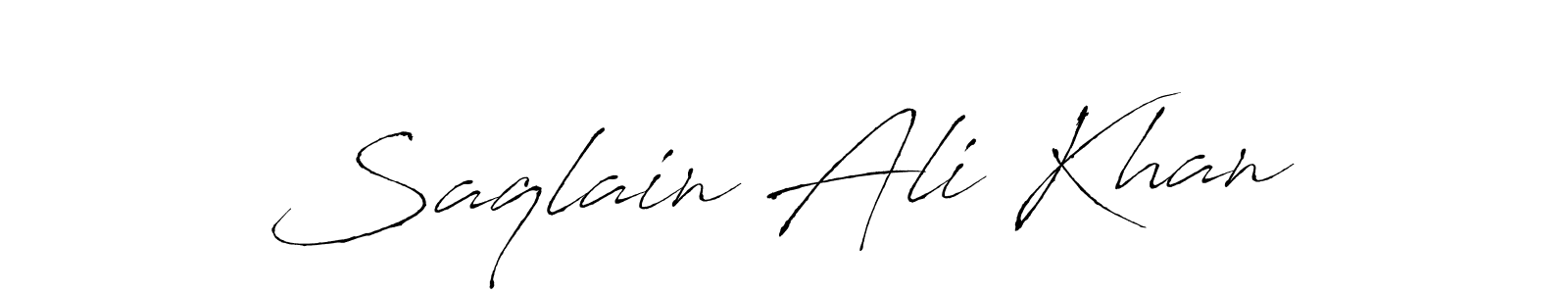 Also You can easily find your signature by using the search form. We will create Saqlain Ali Khan name handwritten signature images for you free of cost using Antro_Vectra sign style. Saqlain Ali Khan signature style 6 images and pictures png