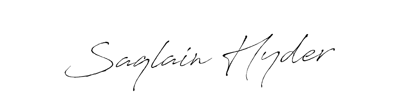 You can use this online signature creator to create a handwritten signature for the name Saqlain Hyder. This is the best online autograph maker. Saqlain Hyder signature style 6 images and pictures png