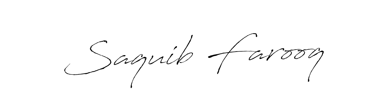 Saquib Farooq stylish signature style. Best Handwritten Sign (Antro_Vectra) for my name. Handwritten Signature Collection Ideas for my name Saquib Farooq. Saquib Farooq signature style 6 images and pictures png