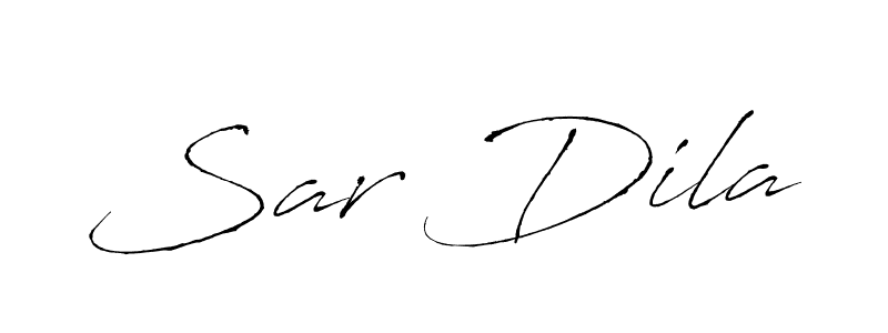 How to make Sar Dila name signature. Use Antro_Vectra style for creating short signs online. This is the latest handwritten sign. Sar Dila signature style 6 images and pictures png