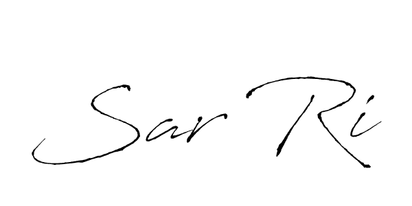 Sar Ri stylish signature style. Best Handwritten Sign (Antro_Vectra) for my name. Handwritten Signature Collection Ideas for my name Sar Ri. Sar Ri signature style 6 images and pictures png