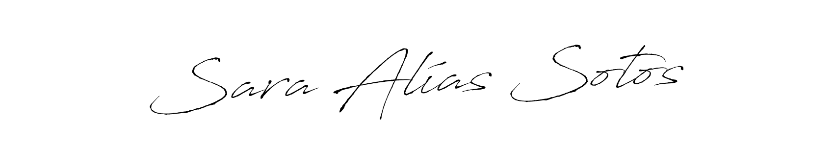 How to make Sara Alías Sotos signature? Antro_Vectra is a professional autograph style. Create handwritten signature for Sara Alías Sotos name. Sara Alías Sotos signature style 6 images and pictures png