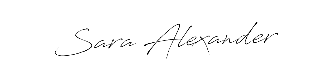 Make a beautiful signature design for name Sara Alexander. With this signature (Antro_Vectra) style, you can create a handwritten signature for free. Sara Alexander signature style 6 images and pictures png