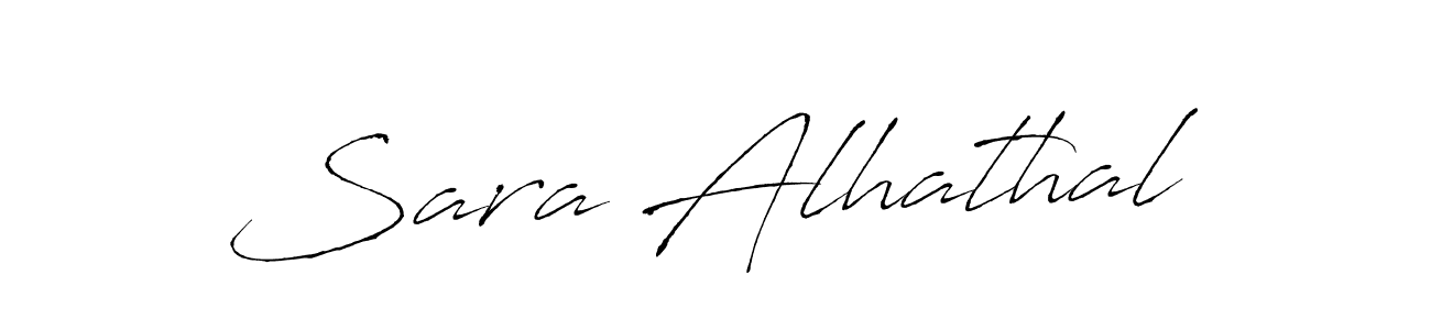 Create a beautiful signature design for name Sara Alhathal. With this signature (Antro_Vectra) fonts, you can make a handwritten signature for free. Sara Alhathal signature style 6 images and pictures png