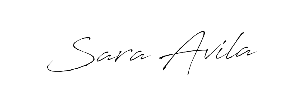 Make a beautiful signature design for name Sara Avila. With this signature (Antro_Vectra) style, you can create a handwritten signature for free. Sara Avila signature style 6 images and pictures png
