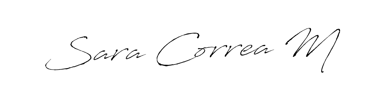 Also we have Sara Correa M name is the best signature style. Create professional handwritten signature collection using Antro_Vectra autograph style. Sara Correa M signature style 6 images and pictures png