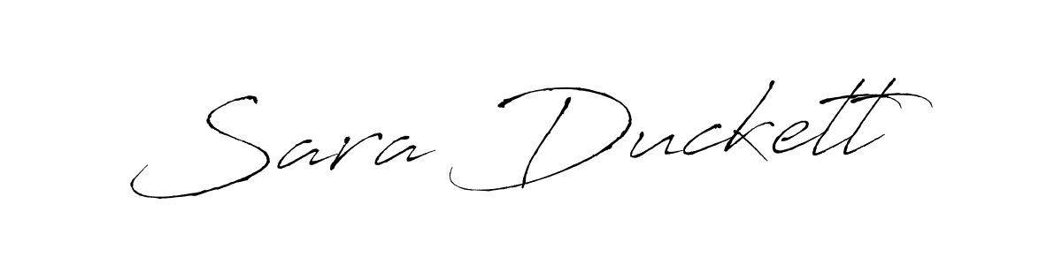 Create a beautiful signature design for name Sara Duckett. With this signature (Antro_Vectra) fonts, you can make a handwritten signature for free. Sara Duckett signature style 6 images and pictures png