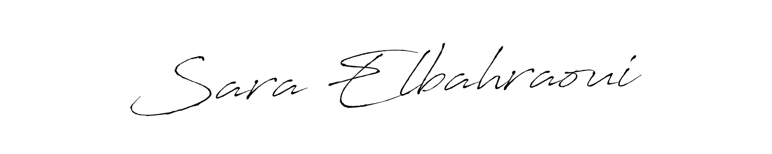 if you are searching for the best signature style for your name Sara Elbahraoui. so please give up your signature search. here we have designed multiple signature styles  using Antro_Vectra. Sara Elbahraoui signature style 6 images and pictures png