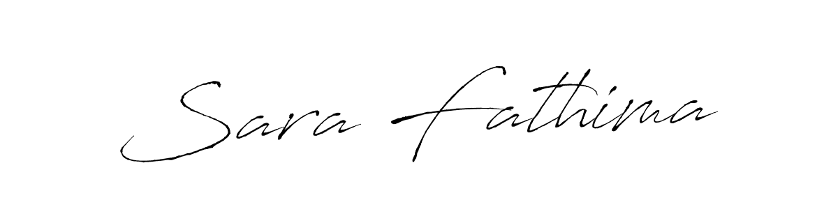 Sara Fathima stylish signature style. Best Handwritten Sign (Antro_Vectra) for my name. Handwritten Signature Collection Ideas for my name Sara Fathima. Sara Fathima signature style 6 images and pictures png