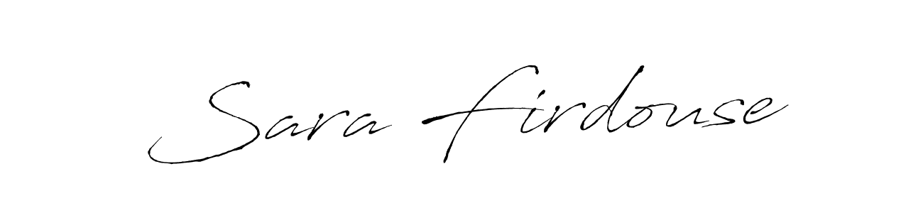 Also we have Sara Firdouse name is the best signature style. Create professional handwritten signature collection using Antro_Vectra autograph style. Sara Firdouse signature style 6 images and pictures png