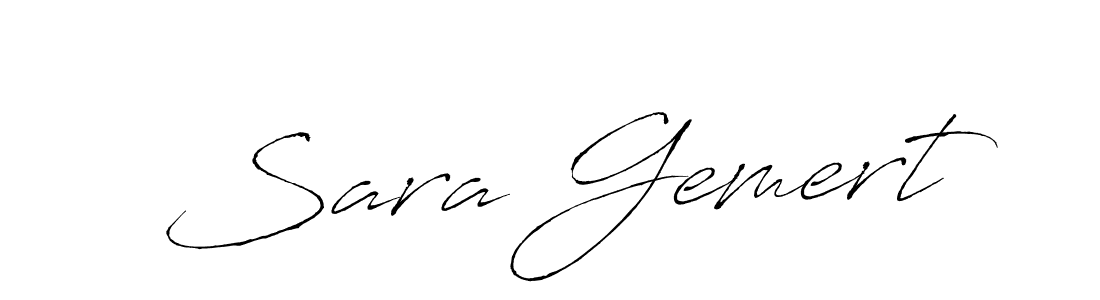 Antro_Vectra is a professional signature style that is perfect for those who want to add a touch of class to their signature. It is also a great choice for those who want to make their signature more unique. Get Sara Gemert name to fancy signature for free. Sara Gemert signature style 6 images and pictures png