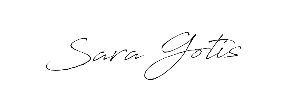 How to make Sara Gotis signature? Antro_Vectra is a professional autograph style. Create handwritten signature for Sara Gotis name. Sara Gotis signature style 6 images and pictures png