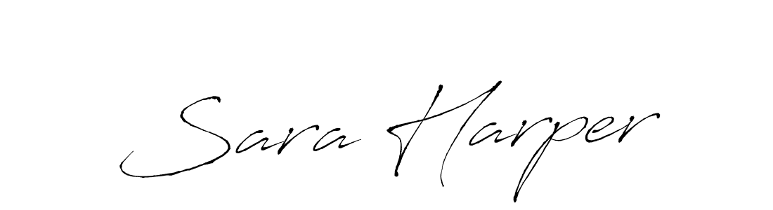 Create a beautiful signature design for name Sara Harper. With this signature (Antro_Vectra) fonts, you can make a handwritten signature for free. Sara Harper signature style 6 images and pictures png