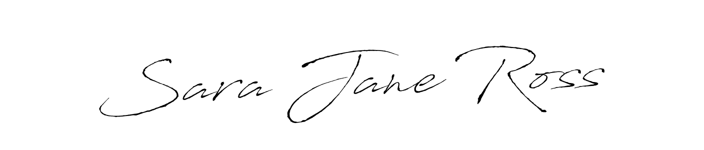How to make Sara Jane Ross name signature. Use Antro_Vectra style for creating short signs online. This is the latest handwritten sign. Sara Jane Ross signature style 6 images and pictures png