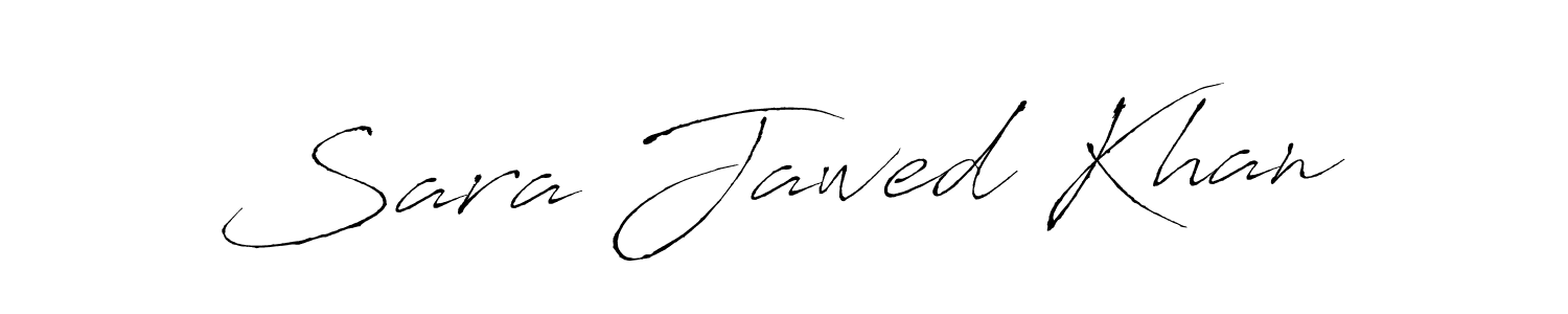 Design your own signature with our free online signature maker. With this signature software, you can create a handwritten (Antro_Vectra) signature for name Sara Jawed Khan. Sara Jawed Khan signature style 6 images and pictures png