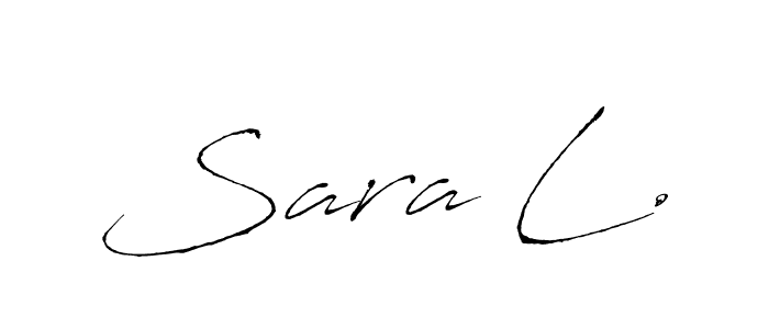 Design your own signature with our free online signature maker. With this signature software, you can create a handwritten (Antro_Vectra) signature for name Sara L.. Sara L. signature style 6 images and pictures png