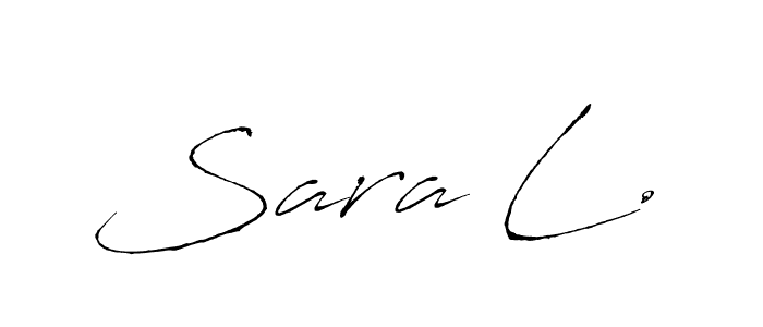 Make a beautiful signature design for name Sara L.. Use this online signature maker to create a handwritten signature for free. Sara L. signature style 6 images and pictures png