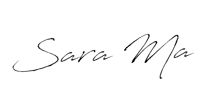 You should practise on your own different ways (Antro_Vectra) to write your name (Sara Ma) in signature. don't let someone else do it for you. Sara Ma signature style 6 images and pictures png