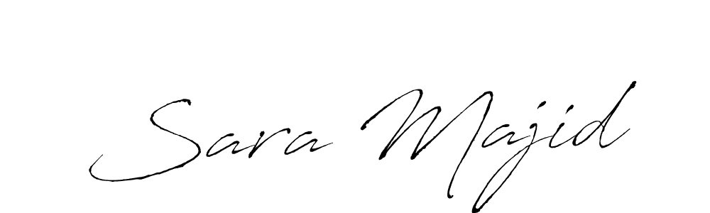 You should practise on your own different ways (Antro_Vectra) to write your name (Sara Majid) in signature. don't let someone else do it for you. Sara Majid signature style 6 images and pictures png