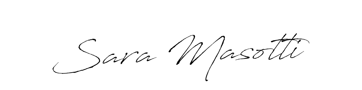 Make a beautiful signature design for name Sara Masotti. With this signature (Antro_Vectra) style, you can create a handwritten signature for free. Sara Masotti signature style 6 images and pictures png