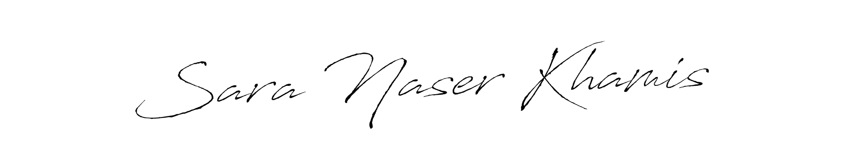 Sara Naser Khamis stylish signature style. Best Handwritten Sign (Antro_Vectra) for my name. Handwritten Signature Collection Ideas for my name Sara Naser Khamis. Sara Naser Khamis signature style 6 images and pictures png