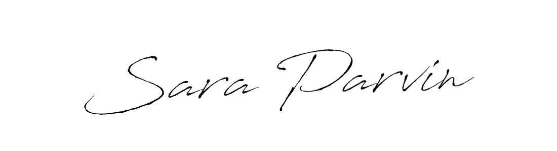 Create a beautiful signature design for name Sara Parvin. With this signature (Antro_Vectra) fonts, you can make a handwritten signature for free. Sara Parvin signature style 6 images and pictures png