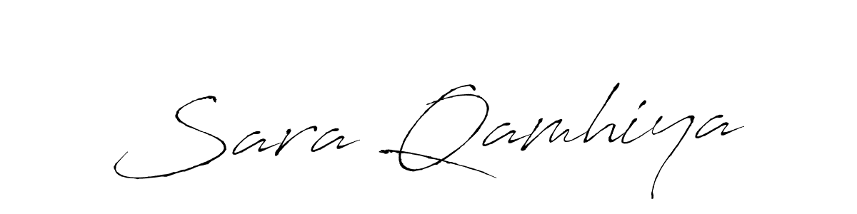 Make a short Sara Qamhiya signature style. Manage your documents anywhere anytime using Antro_Vectra. Create and add eSignatures, submit forms, share and send files easily. Sara Qamhiya signature style 6 images and pictures png