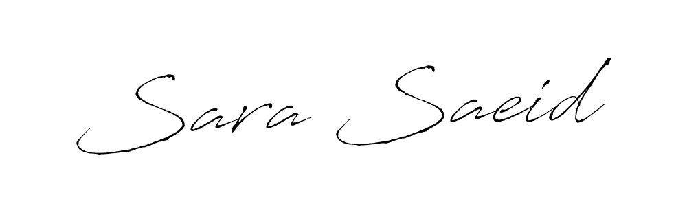 Make a short Sara Saeid signature style. Manage your documents anywhere anytime using Antro_Vectra. Create and add eSignatures, submit forms, share and send files easily. Sara Saeid signature style 6 images and pictures png