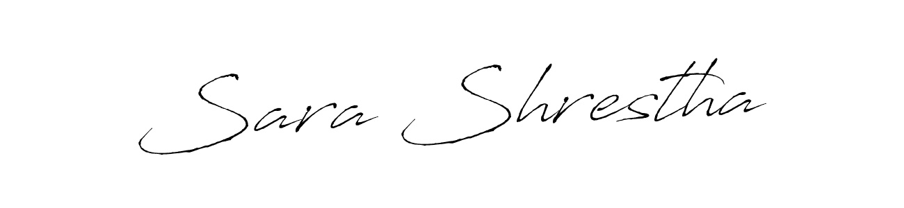 How to make Sara Shrestha signature? Antro_Vectra is a professional autograph style. Create handwritten signature for Sara Shrestha name. Sara Shrestha signature style 6 images and pictures png