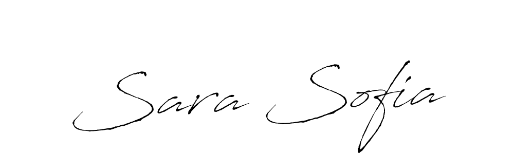 Sara Sofia stylish signature style. Best Handwritten Sign (Antro_Vectra) for my name. Handwritten Signature Collection Ideas for my name Sara Sofia. Sara Sofia signature style 6 images and pictures png