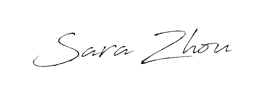 You should practise on your own different ways (Antro_Vectra) to write your name (Sara Zhou) in signature. don't let someone else do it for you. Sara Zhou signature style 6 images and pictures png