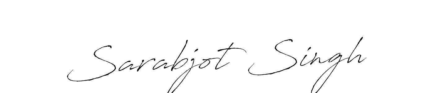 How to make Sarabjot Singh name signature. Use Antro_Vectra style for creating short signs online. This is the latest handwritten sign. Sarabjot Singh signature style 6 images and pictures png