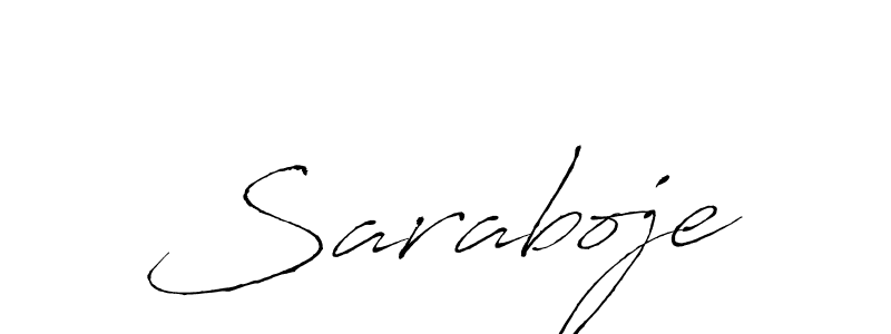 Also we have Saraboje name is the best signature style. Create professional handwritten signature collection using Antro_Vectra autograph style. Saraboje signature style 6 images and pictures png