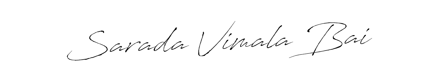 Make a beautiful signature design for name Sarada Vimala Bai. With this signature (Antro_Vectra) style, you can create a handwritten signature for free. Sarada Vimala Bai signature style 6 images and pictures png