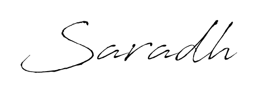 Make a beautiful signature design for name Saradh. Use this online signature maker to create a handwritten signature for free. Saradh signature style 6 images and pictures png