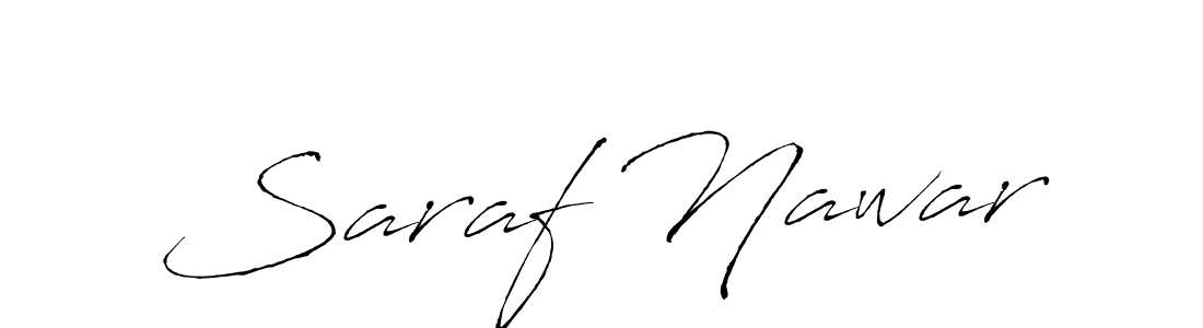 Make a beautiful signature design for name Saraf Nawar. With this signature (Antro_Vectra) style, you can create a handwritten signature for free. Saraf Nawar signature style 6 images and pictures png