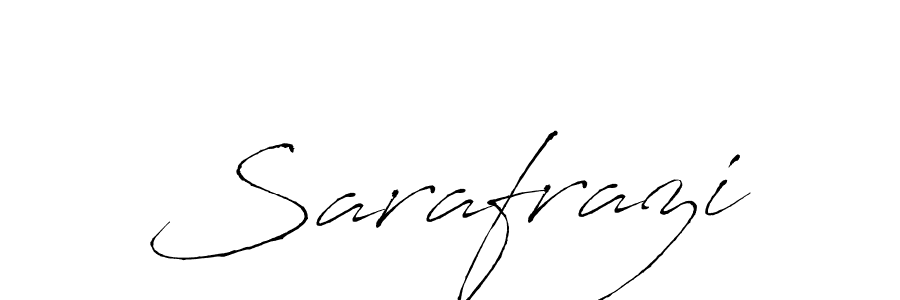 Make a beautiful signature design for name Sarafrazi. With this signature (Antro_Vectra) style, you can create a handwritten signature for free. Sarafrazi signature style 6 images and pictures png