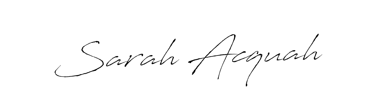 It looks lik you need a new signature style for name Sarah Acquah. Design unique handwritten (Antro_Vectra) signature with our free signature maker in just a few clicks. Sarah Acquah signature style 6 images and pictures png