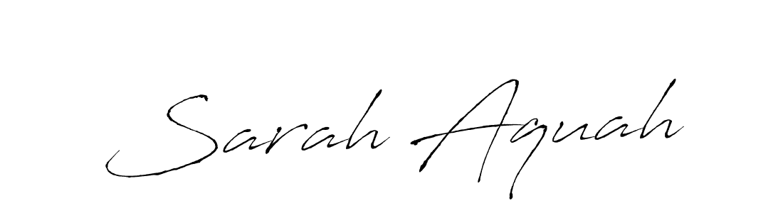 Make a beautiful signature design for name Sarah Aquah. With this signature (Antro_Vectra) style, you can create a handwritten signature for free. Sarah Aquah signature style 6 images and pictures png