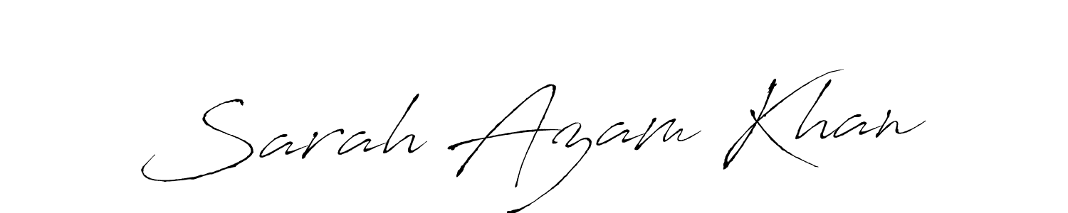 Make a beautiful signature design for name Sarah Azam Khan. With this signature (Antro_Vectra) style, you can create a handwritten signature for free. Sarah Azam Khan signature style 6 images and pictures png