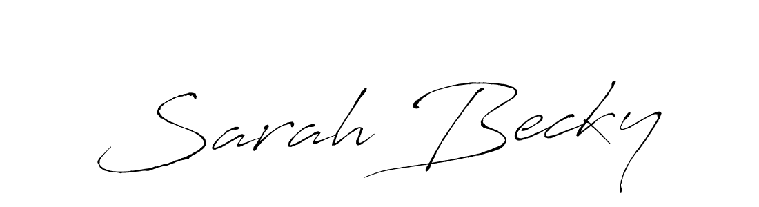 Also You can easily find your signature by using the search form. We will create Sarah Becky name handwritten signature images for you free of cost using Antro_Vectra sign style. Sarah Becky signature style 6 images and pictures png