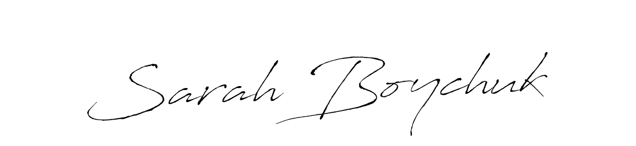 Design your own signature with our free online signature maker. With this signature software, you can create a handwritten (Antro_Vectra) signature for name Sarah Boychuk. Sarah Boychuk signature style 6 images and pictures png