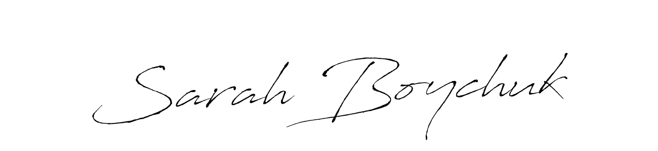 Design your own signature with our free online signature maker. With this signature software, you can create a handwritten (Antro_Vectra) signature for name Sarah Boychuk. Sarah Boychuk signature style 6 images and pictures png