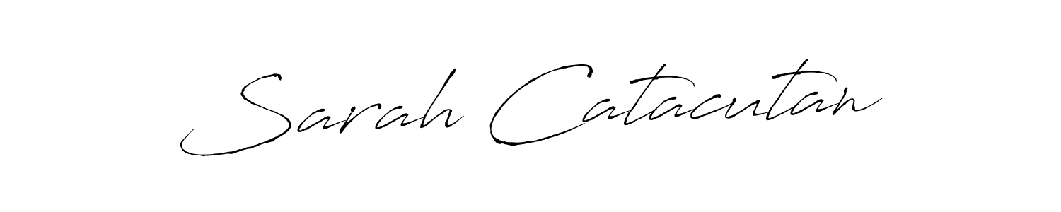 Use a signature maker to create a handwritten signature online. With this signature software, you can design (Antro_Vectra) your own signature for name Sarah Catacutan. Sarah Catacutan signature style 6 images and pictures png