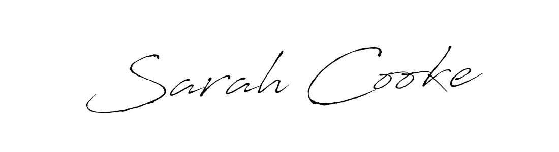 How to make Sarah Cooke name signature. Use Antro_Vectra style for creating short signs online. This is the latest handwritten sign. Sarah Cooke signature style 6 images and pictures png